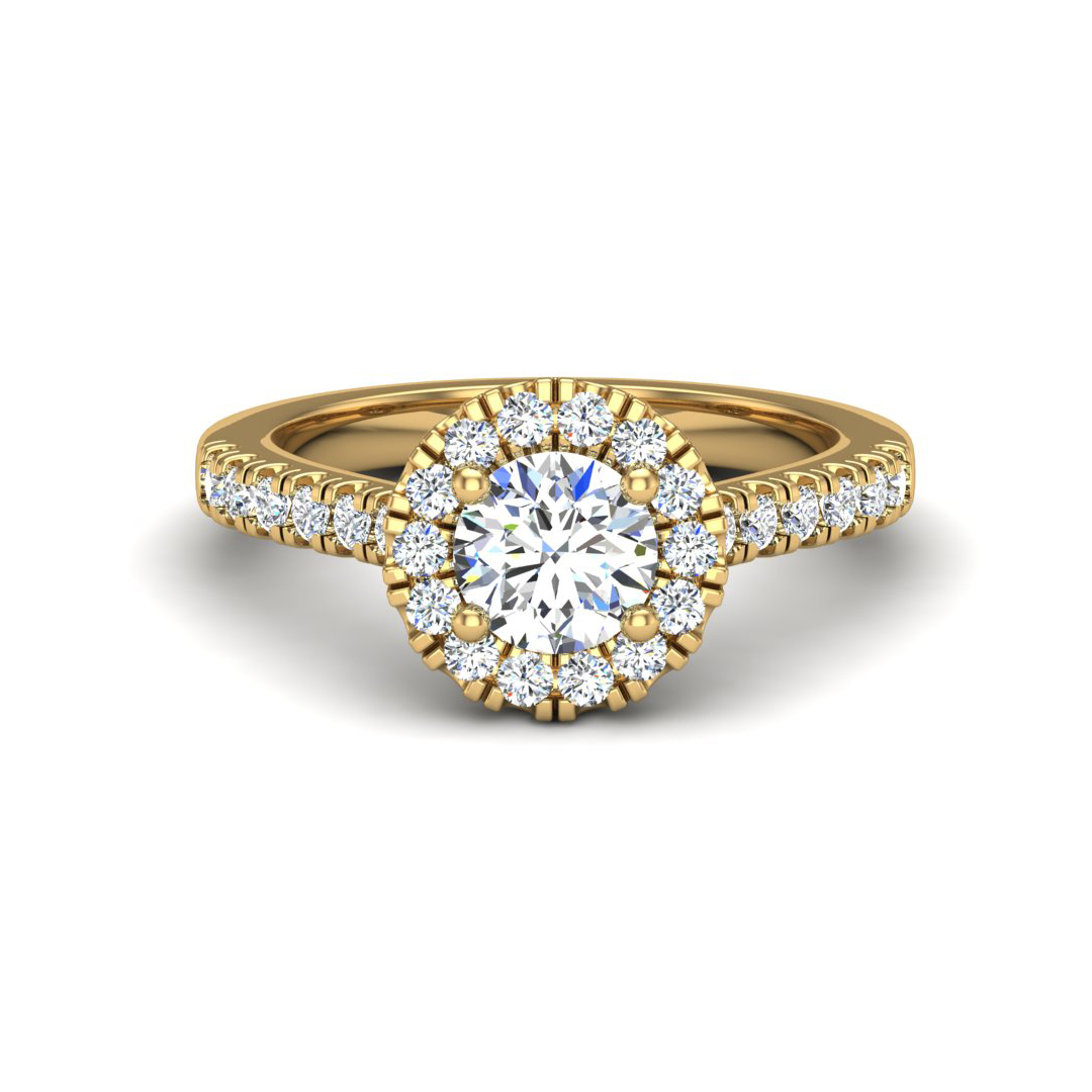 Myla Halo Engagement Ring